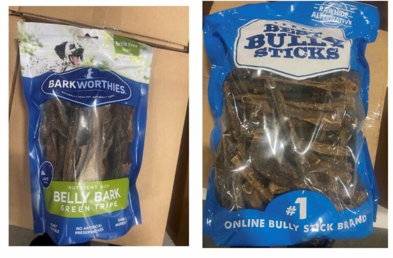 Green Tripe Dog Treats May Contain Metal Objects