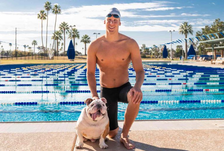 Meet Floyd, Chase Kalisz’s Bulldog Olympic swimmer